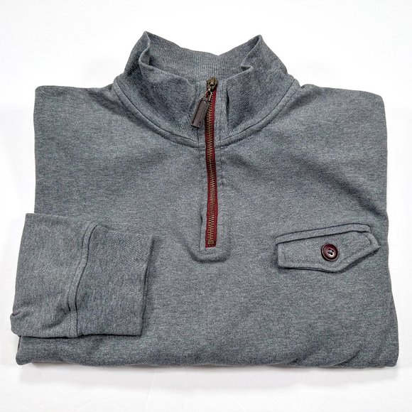 Thomas Parker Other - Thomas Parker New York Men's L Gray 1/4 Zip Long Sleeve Pullover